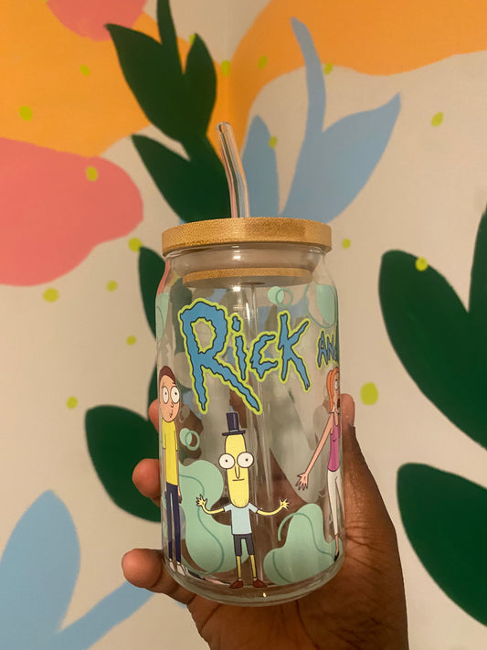 Rick & Morty Cup Glassware 16oz