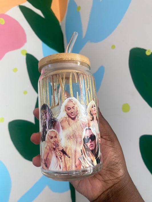 Miley Cyrus Cup Glassware 16oz