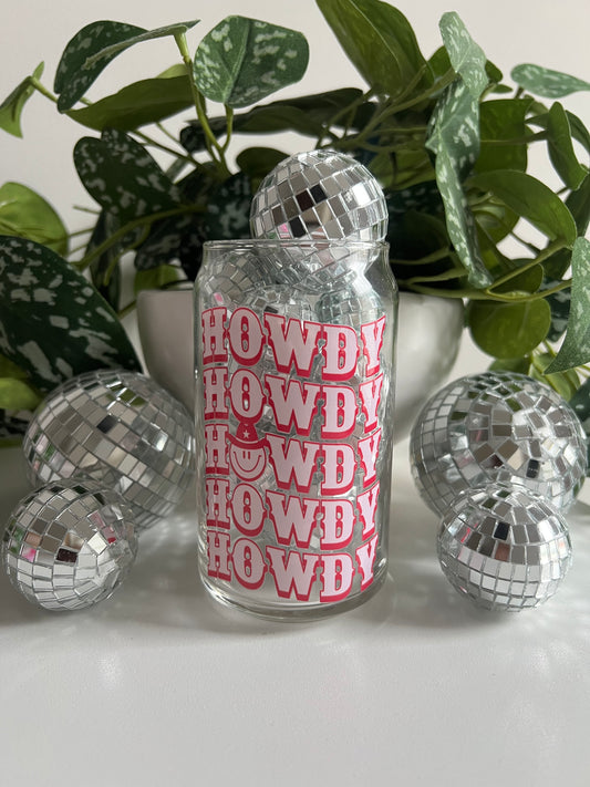 Howdy Glassware 16oz