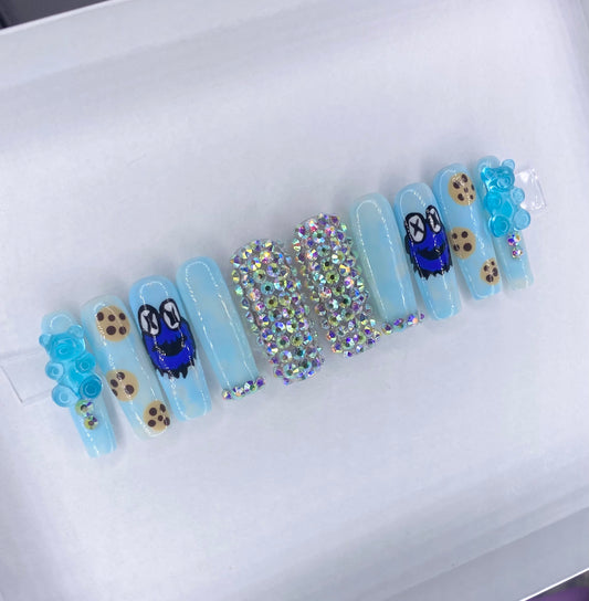 Cookie Monster Bling Set MTO